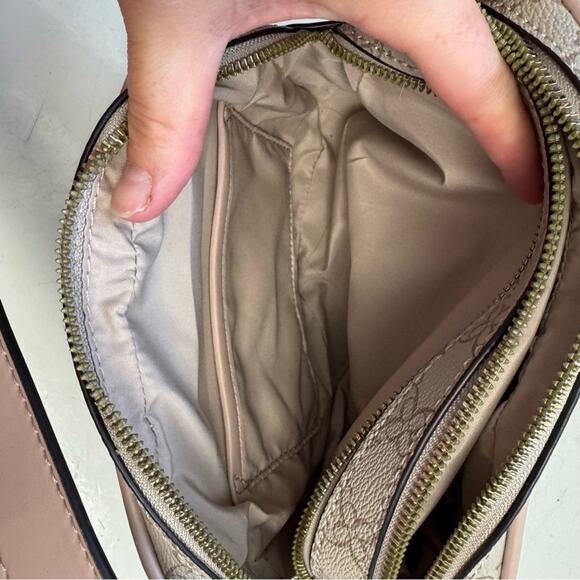 Nine West Tan & Blush Pink Small Crossbody Purse - Picture 8 of 9